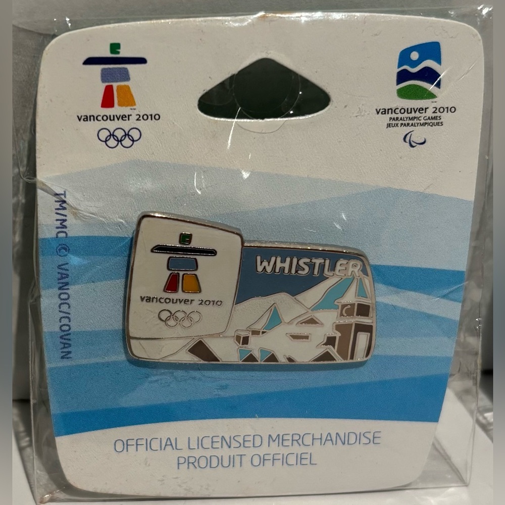 Set Of (5) Vancouver 2010 Olympics Collectable Enamel Lapel/Bag Pins New Sealed